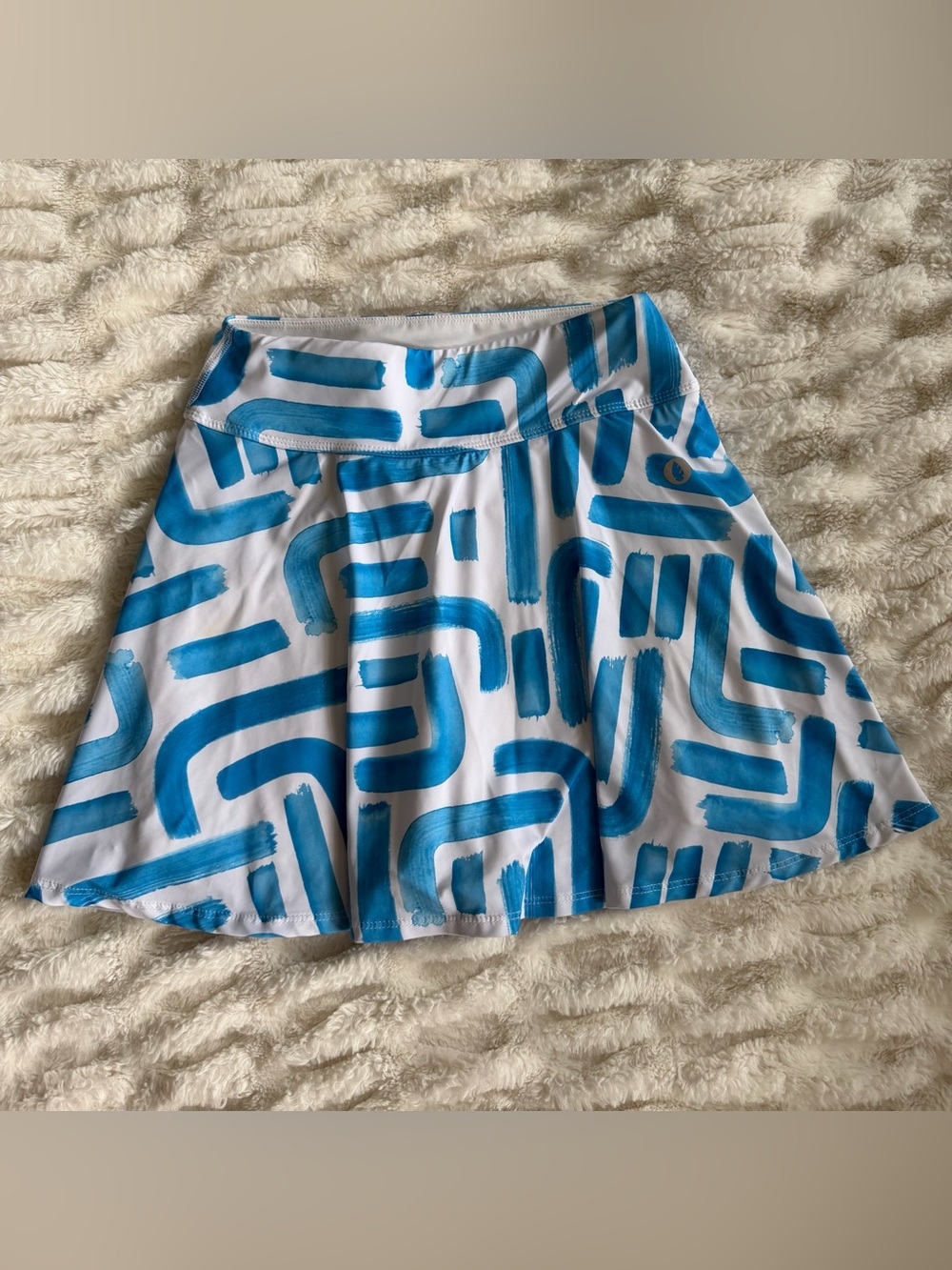 Dona jo blue brushstroke skort